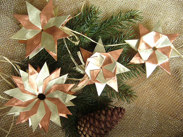 Origami modułowe kartki świąteczne. Kartka z szuflady