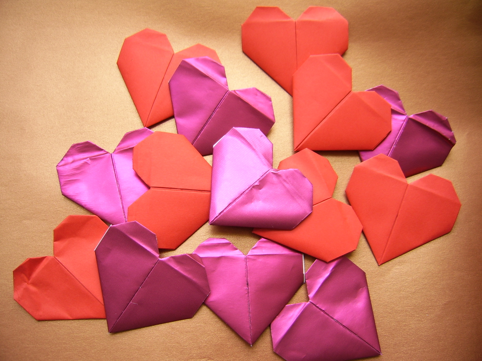 Serce - diagram origami