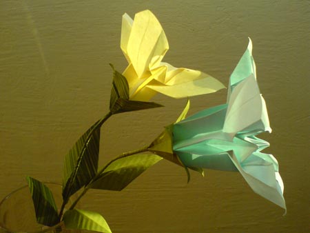 kwiatowe origami
