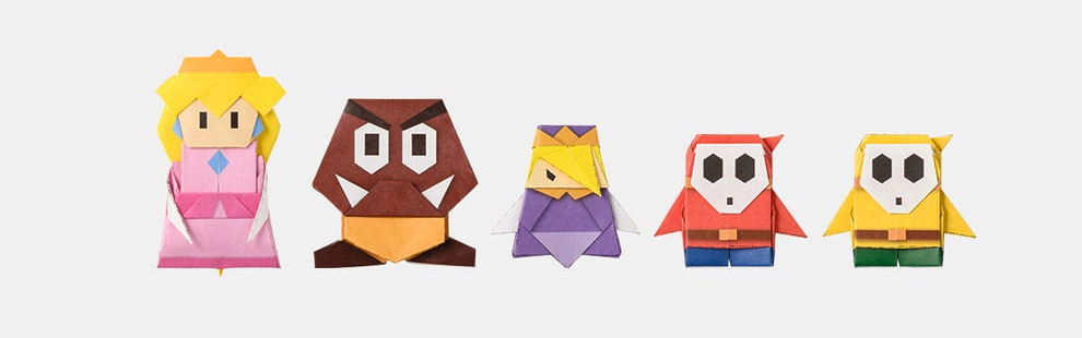 Papierowy Mario origami